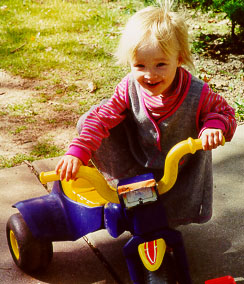 Anna on her bike